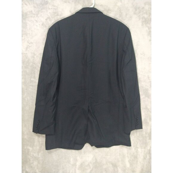 Brooks Brothers Jacket Mens 44L Black Stretch Sport Coat Wool Blazer 346 Preppy - Picture 2 of 8